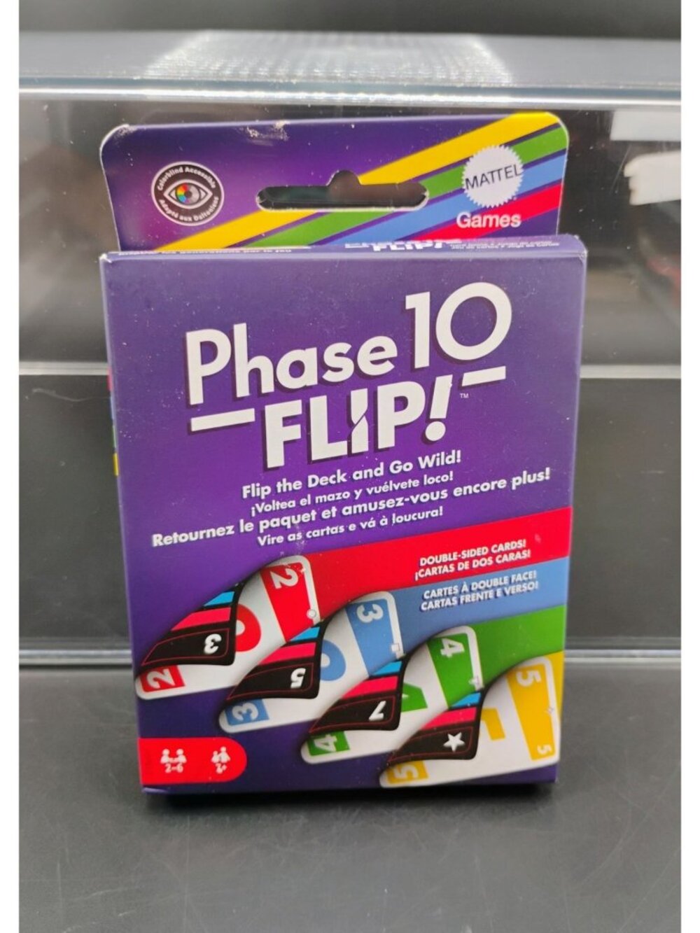 Phase 10 Flip Card Game Double-Sided Strategy Deck Family Play